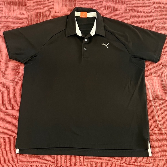 Puma men’s large Black Polo shirt for sports - Picture 1 of 15